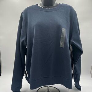 All in motion navy and black crew neck sweatshirt SZ XL. NWT retails 30